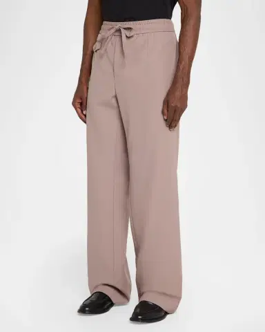 Dolce & Gabbana Men's Wool Straight-Leg Trousers | Thumbnail 3 Dolce & Gabbana Men's Wool Straight-Leg Trousers | Thumbnail 3
