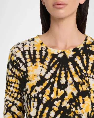 Proenza Schouler Mia Long-Sleeve Tie Dye Top | Thumbnail 4 Proenza Schouler Mia Long-Sleeve Tie Dye Top | Thumbnail 4
