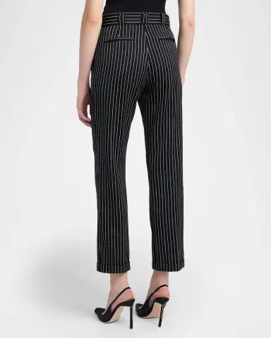 TOM FORD Pinstripe Straight-Leg Ankle Trousers | Thumbnail 3 TOM FORD Pinstripe Straight-Leg Ankle Trousers | Thumbnail 3