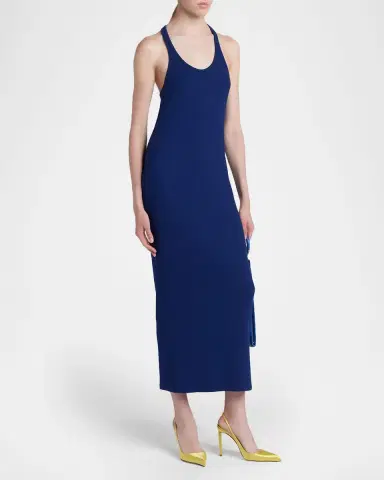 Tom Ford Ribbed Knit Racerback Midi Tank Dress | Thumbnail 4 Tom Ford Ribbed Knit Racerback Midi Tank Dress | Thumbnail 4
