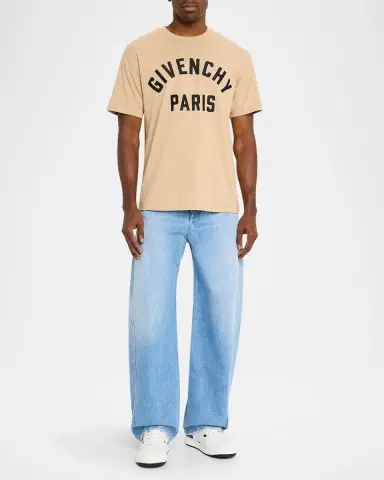 Givenchy Men's Stone-Washed Barrel-Leg Jeans | Thumbnail 2 Givenchy Men's Stone-Washed Barrel-Leg Jeans | Thumbnail 2