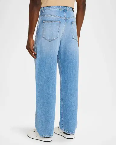 Givenchy Men's Stone-Washed Barrel-Leg Jeans | Thumbnail 3 Givenchy Men's Stone-Washed Barrel-Leg Jeans | Thumbnail 3