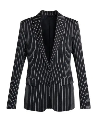 TOM FORD Pinstripe Wool Single-Breasted Blazer Jacket | Thumbnail 1 TOM FORD Pinstripe Wool Single-Breasted Blazer Jacket | Thumbnail 1
