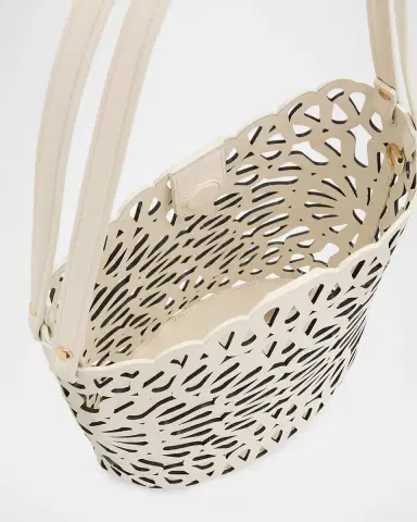 SIMKHAI McCall Laser Cutout Leather Shoulder Bag | Thumbnail 3 SIMKHAI McCall Laser Cutout Leather Shoulder Bag | Thumbnail 3