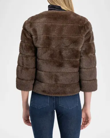 Lyla Grant Fur-Free Short Faux Mink Coat | Thumbnail 3 Lyla Grant Fur-Free Short Faux Mink Coat | Thumbnail 3