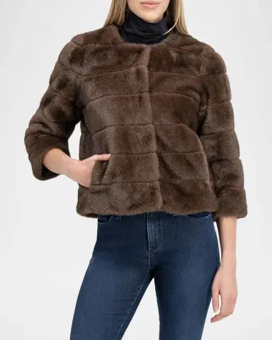 Lyla Grant Fur-Free Short Faux Mink Coat | Thumbnail 4 Lyla Grant Fur-Free Short Faux Mink Coat | Thumbnail 4