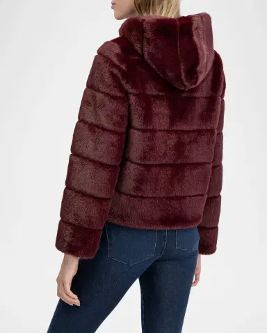 Lyla Grant Fur-Free Hooded Faux Mink Zip Jacket | Thumbnail 3 Lyla Grant Fur-Free Hooded Faux Mink Zip Jacket | Thumbnail 3