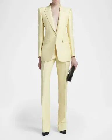 Tom Ford Wool Silk Single-Breasted Jacket | Thumbnail 2 Tom Ford Wool Silk Single-Breasted Jacket | Thumbnail 2