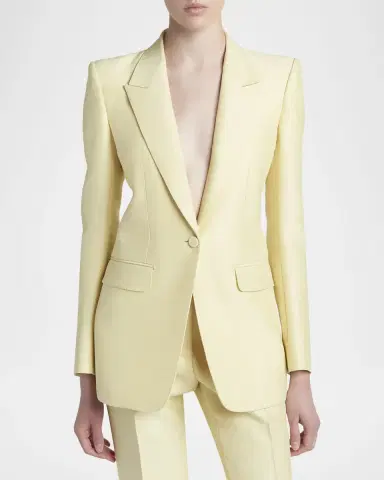 Tom Ford Wool Silk Single-Breasted Jacket | Thumbnail 4 Tom Ford Wool Silk Single-Breasted Jacket | Thumbnail 4