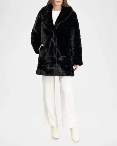 Lyla Grant Fur-Free Quilted Faux Mink Coat | Thumbnail 2 Lyla Grant Fur-Free Quilted Faux Mink Coat | Thumbnail 2