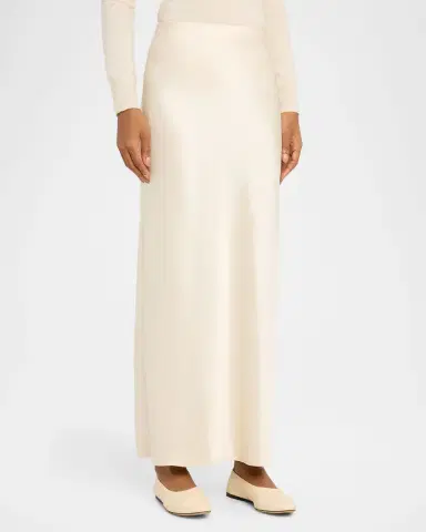 Vince Satin Bias Skirt | Thumbnail 4 Vince Satin Bias Skirt | Thumbnail 4