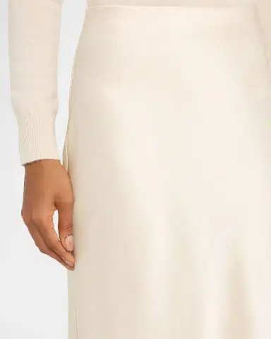 Vince Satin Bias Skirt | Thumbnail 5 Vince Satin Bias Skirt | Thumbnail 5