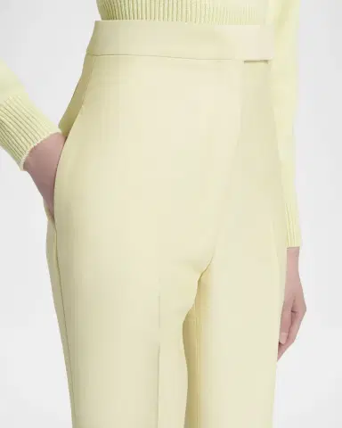 Tom Ford High-Rise Wool-Silk Straight-Leg Pants | Thumbnail 5 Tom Ford High-Rise Wool-Silk Straight-Leg Pants | Thumbnail 5