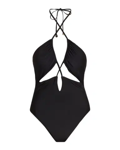 Ramy Brook Nia Cutout Halter One-Piece Swimsuit | Thumbnail 1 Ramy Brook Nia Cutout Halter One-Piece Swimsuit | Thumbnail 1