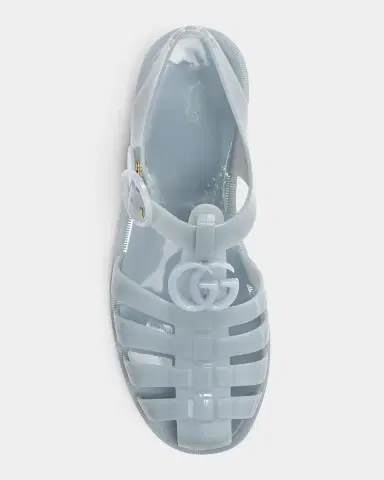 Gucci GG Glossy Jelly Fisherman Sandals | Thumbnail 6 Gucci GG Glossy Jelly Fisherman Sandals | Thumbnail 6