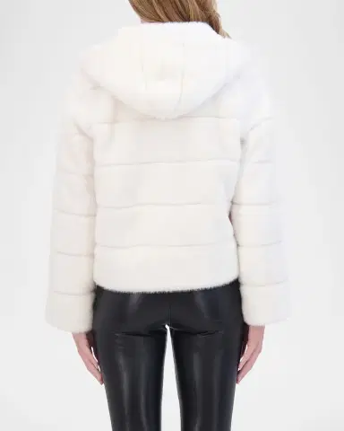 Lyla Grant Fur-Free Hooded Faux Mink Zip Jacket | Thumbnail 3 Lyla Grant Fur-Free Hooded Faux Mink Zip Jacket | Thumbnail 3