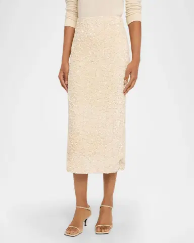 Vince Sequined Velvet Midi Skirt | Thumbnail 3 Vince Sequined Velvet Midi Skirt | Thumbnail 3