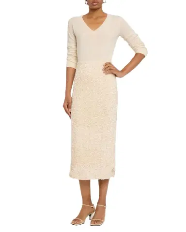 Vince Sequined Velvet Midi Skirt | Thumbnail 1 Vince Sequined Velvet Midi Skirt | Thumbnail 1
