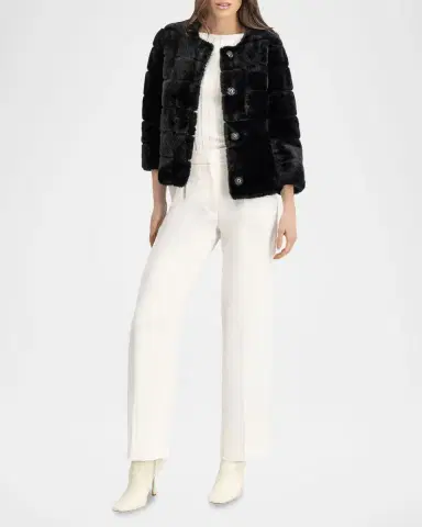Lyla Grant Fur-Free Short Faux Mink Coat | Thumbnail 2 Lyla Grant Fur-Free Short Faux Mink Coat | Thumbnail 2