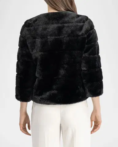Lyla Grant Fur-Free Short Faux Mink Coat | Thumbnail 3 Lyla Grant Fur-Free Short Faux Mink Coat | Thumbnail 3