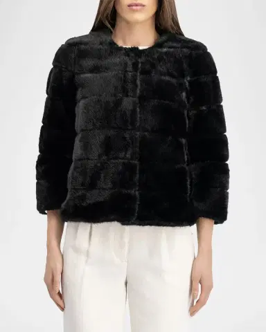 Lyla Grant Fur-Free Short Faux Mink Coat | Thumbnail 4 Lyla Grant Fur-Free Short Faux Mink Coat | Thumbnail 4