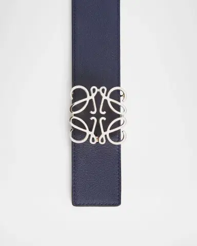 Loewe Men's Reversible Anagram Leather Belt | Thumbnail 4 Loewe Men's Reversible Anagram Leather Belt | Thumbnail 4