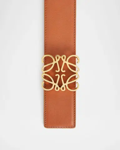 Loewe Men's Reversible Anagram Leather Belt | Thumbnail 3 Loewe Men's Reversible Anagram Leather Belt | Thumbnail 3