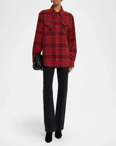 God 's True Cashmere Love Tartan Cashmere Flannel Shirt | Thumbnail 2 God 's True Cashmere Love Tartan Cashmere Flannel Shirt | Thumbnail 2