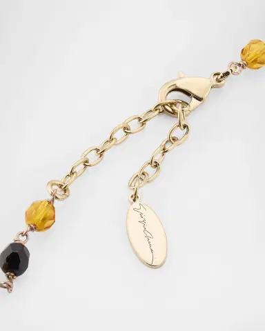 Giorgio Armani Swarovski Crystal Fringe Pendant Long Necklace | Thumbnail 4 Giorgio Armani Swarovski Crystal Fringe Pendant Long Necklace | Thumbnail 4