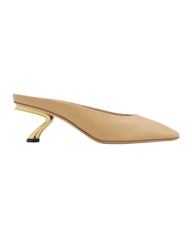 Ferragamo 55mm Safi Leather S-Shaped Heel Mules | Thumbnail 1 Ferragamo 55mm Safi Leather S-Shaped Heel Mules | Thumbnail 1