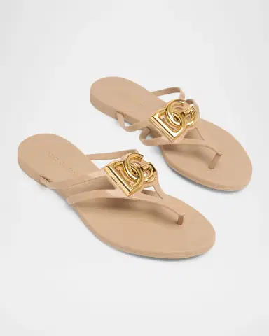 Dolce & Gabbana DG Jelly Flat Thong Sandals | Thumbnail 5 Dolce & Gabbana DG Jelly Flat Thong Sandals | Thumbnail 5