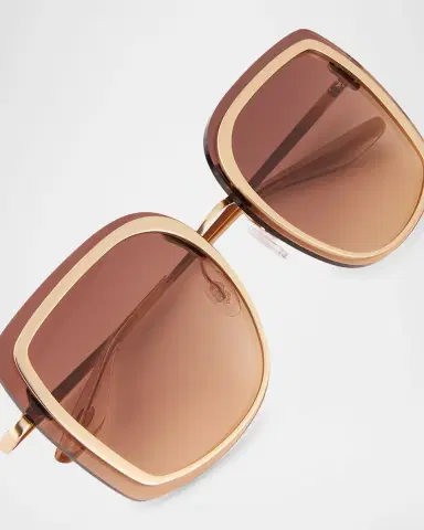 Barton Perreira Halima 65mm Square Titanium Sunglasses | Thumbnail 4 Barton Perreira Halima 65mm Square Titanium Sunglasses | Thumbnail 4