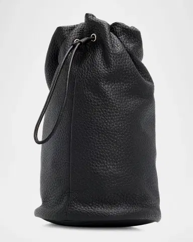 THE ROW Men 's Sporty Leather Drawstring Pouch | Thumbnail 3 THE ROW Men 's Sporty Leather Drawstring Pouch | Thumbnail 3