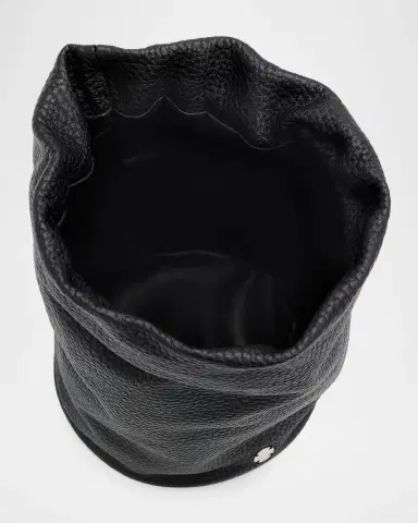 THE ROW Men 's Sporty Leather Drawstring Pouch | Thumbnail 4 THE ROW Men 's Sporty Leather Drawstring Pouch | Thumbnail 4