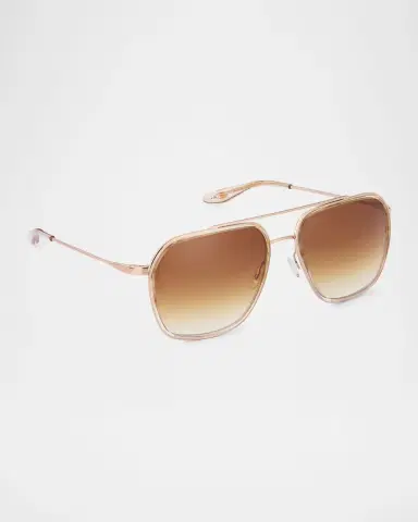 Barton Perreira Rizzo 58mm Aviator Titanium Sunglasses | Thumbnail 3 Barton Perreira Rizzo 58mm Aviator Titanium Sunglasses | Thumbnail 3