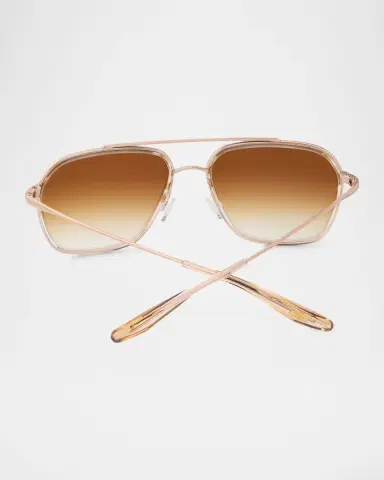 Barton Perreira Rizzo 58mm Aviator Titanium Sunglasses | Thumbnail 4 Barton Perreira Rizzo 58mm Aviator Titanium Sunglasses | Thumbnail 4