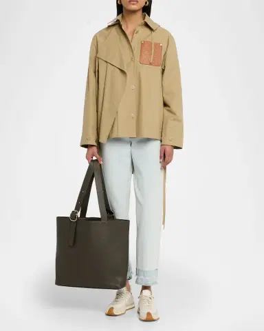 Loewe Men's Loop Zipped Leather Tote Bag | Thumbnail 5 Loewe Men's Loop Zipped Leather Tote Bag | Thumbnail 5
