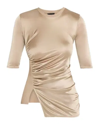Giorgio Armani Draped Jersey Short-Sleeve Top | Thumbnail 1 Giorgio Armani Draped Jersey Short-Sleeve Top | Thumbnail 1