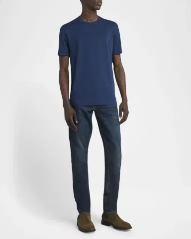 Tom Ford Men's Lyocell-Cotton Crewneck T-Shirt | Thumbnail 2 Tom Ford Men's Lyocell-Cotton Crewneck T-Shirt | Thumbnail 2