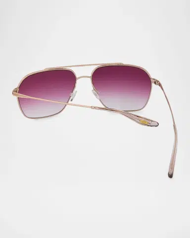 Barton Perreira Rizzo 60mm Aviator Titanium Sunglasses | Thumbnail 2 Barton Perreira Rizzo 60mm Aviator Titanium Sunglasses | Thumbnail 2