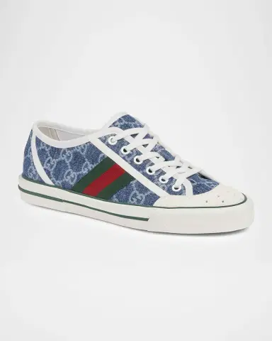 Gucci Tennis 1977 GG Denim Low-Top Sneakers | Thumbnail 2 Gucci Tennis 1977 GG Denim Low-Top Sneakers | Thumbnail 2