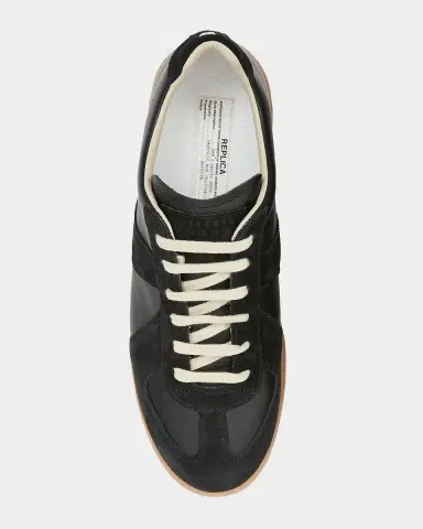 Maison Margiela Men's Replica Leather Low-Top Sneakers | Thumbnail 4 Maison Margiela Men's Replica Leather Low-Top Sneakers | Thumbnail 4