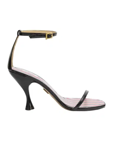 Thom Browne 90mm 4-Bar Strappy Patent Leather Sandals | Thumbnail 1 Thom Browne 90mm 4-Bar Strappy Patent Leather Sandals | Thumbnail 1