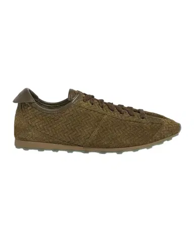 Jacquemus Men's Les Tennis Embossed Suede Low-Top Sneakers | Thumbnail 1 Jacquemus Men's Les Tennis Embossed Suede Low-Top Sneakers | Thumbnail 1