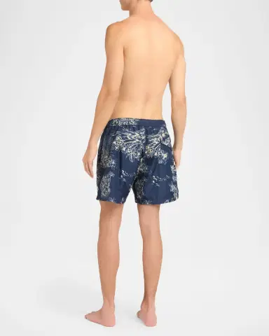 Moncler Men's Tropical Print wim Shorts | Thumbnail 3 Moncler Men's Tropical Print wim Shorts | Thumbnail 3