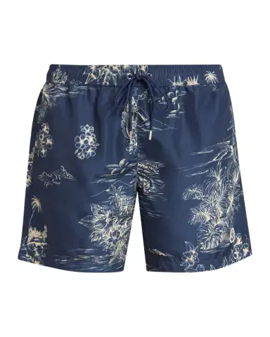 Moncler Men's Tropical Print wim Shorts | Thumbnail 1 Moncler Men's Tropical Print wim Shorts | Thumbnail 1