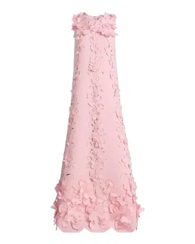 Badgley Mischka Sleeveless Cutout Floral Applique Gown | Thumbnail 1 Badgley Mischka Sleeveless Cutout Floral Applique Gown | Thumbnail 1