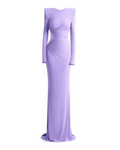 ZHIVAGO Echoes of Self Gathered Jersey Gown | Thumbnail 1 ZHIVAGO Echoes of Self Gathered Jersey Gown | Thumbnail 1
