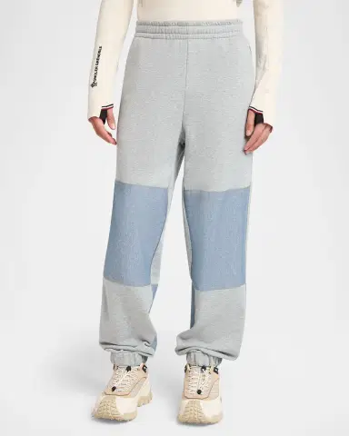 Moncler Men's Color Block Cotton Denim Sweatpants | Thumbnail 4 Moncler Men's Color Block Cotton Denim Sweatpants | Thumbnail 4