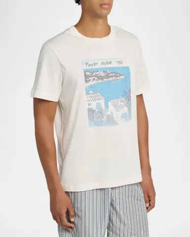 Moncler Men's Archive 1952 Cotton T-Shirt | Thumbnail 4 Moncler Men's Archive 1952 Cotton T-Shirt | Thumbnail 4